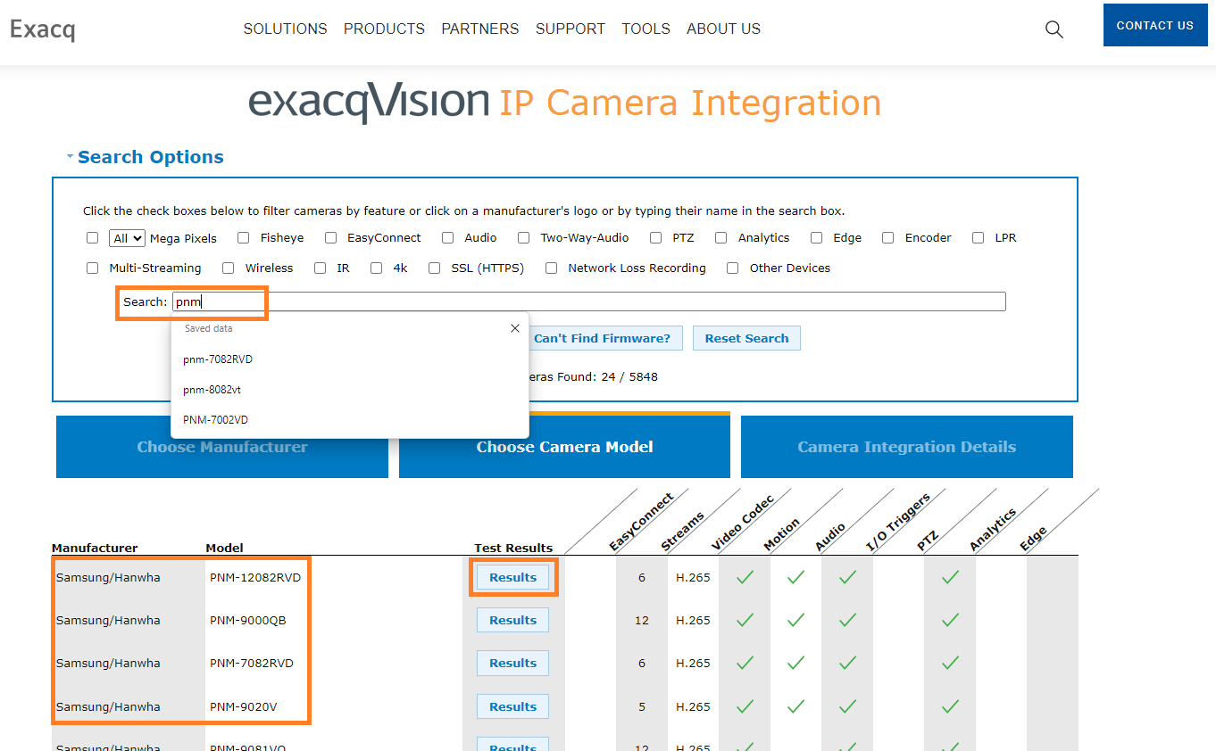 Hanwha camera compatibility with Exacq Vision Hanwha Vision Europe
