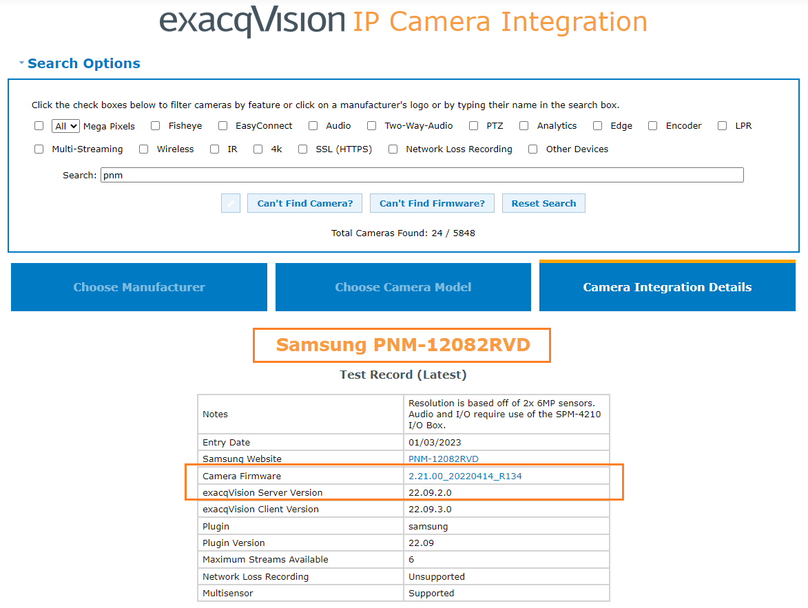Hanwha camera compatibility with Exacq Vision Hanwha Vision Europe